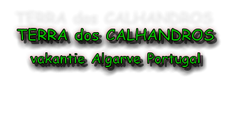 TERRA dos CALHANDROS vakantie Algarve Portugal